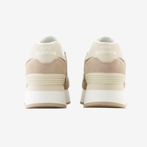 New Balance Womens 574 Stacked Platform Driftwood WL574ZSM - Picture 5 of 6